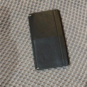 Relic Black Pebbled Leather Travel Wallet